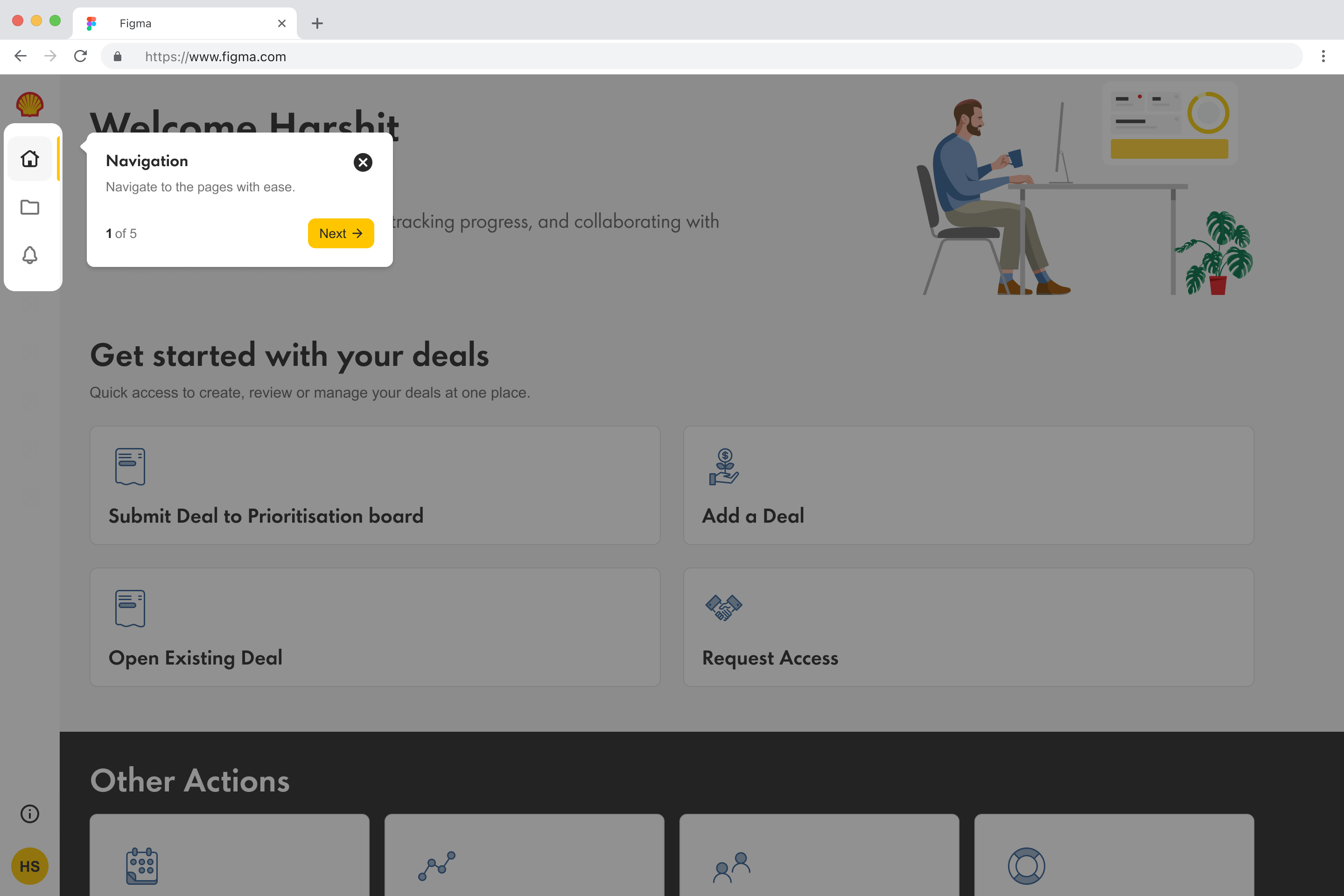 Dashboard Help Flow Overlay